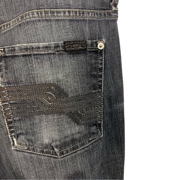7 For All Mankind Austyn Relaxed Jeans Frayed Hem Medium Wash Men's 34 x 30 - Picture 7 of 12